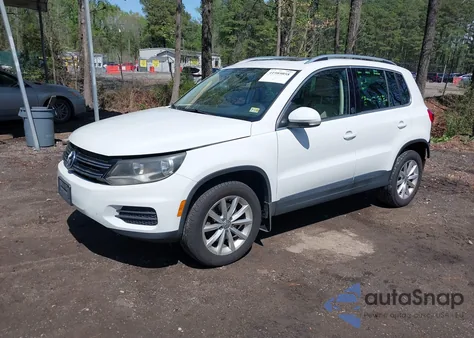 2017 Volkswagen Tiguan 2.0T Wolfsburg Edition из США, поврежденный, VIN WVGSV7AX5HK003552